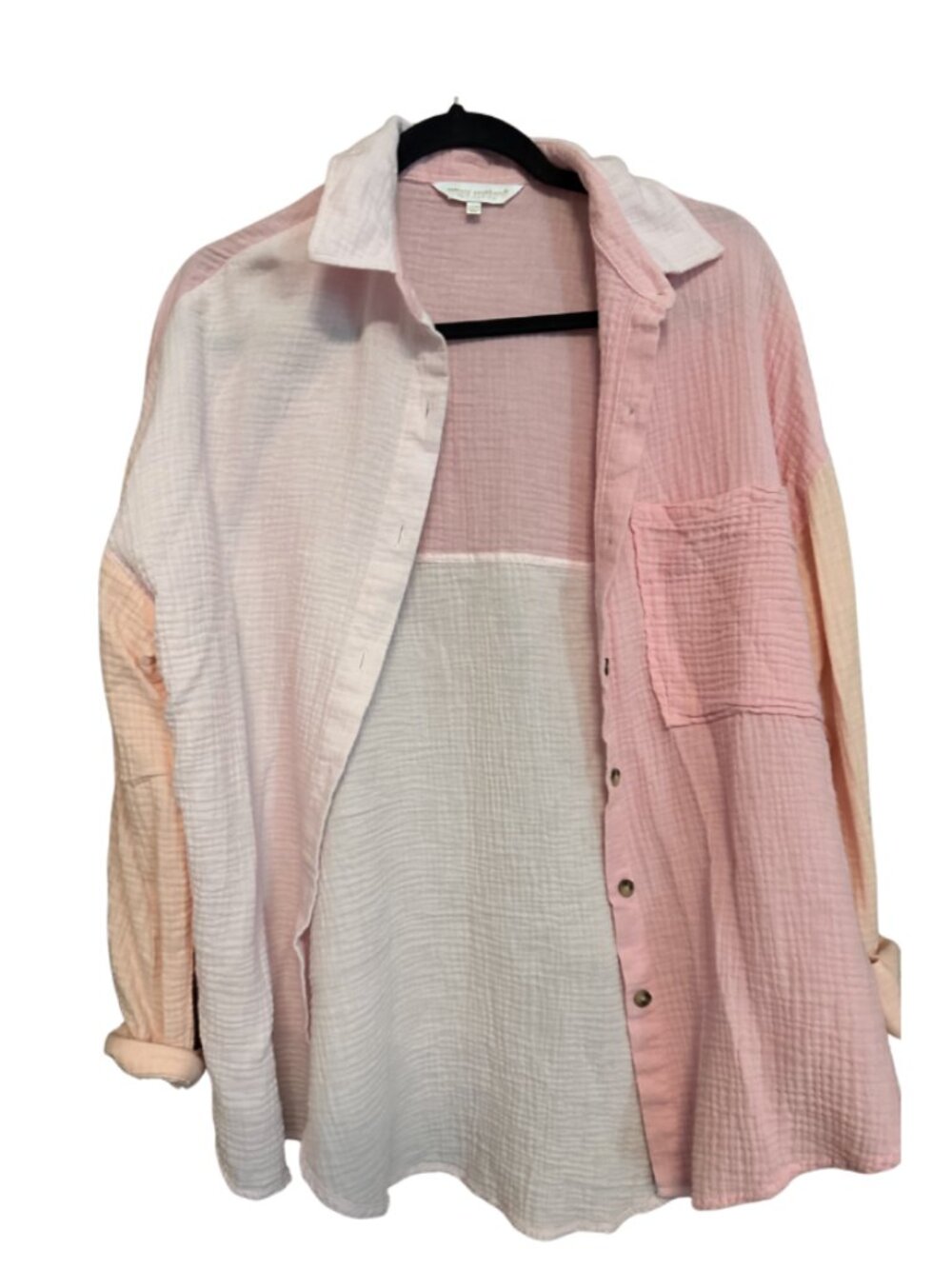 Simple Southern Pink Gauze Shirt